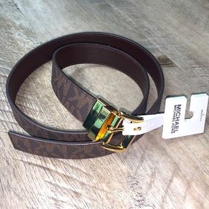 NWT Michael Kors Reversible Logo Belt